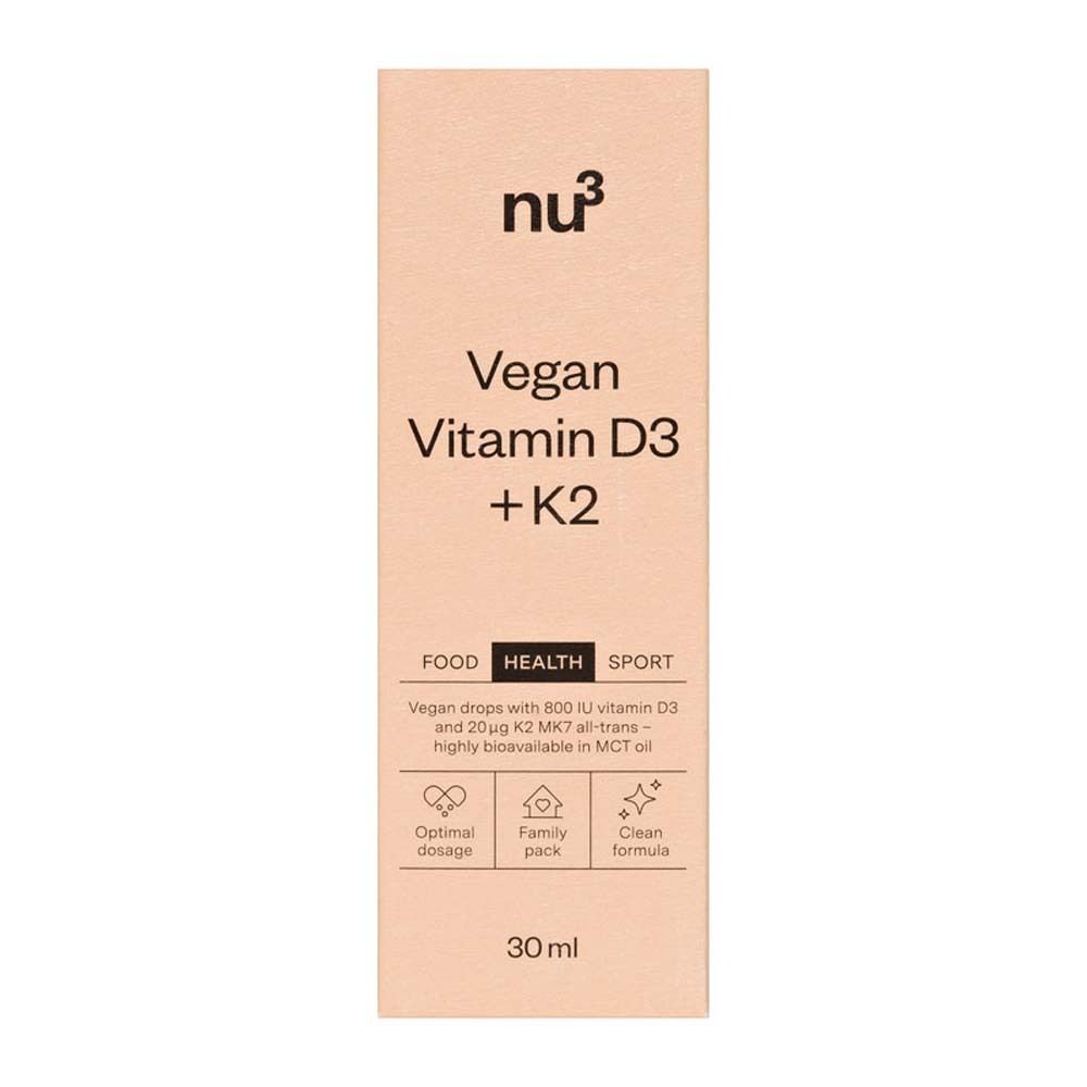 nu3 Vitamine D3 + K2 végane