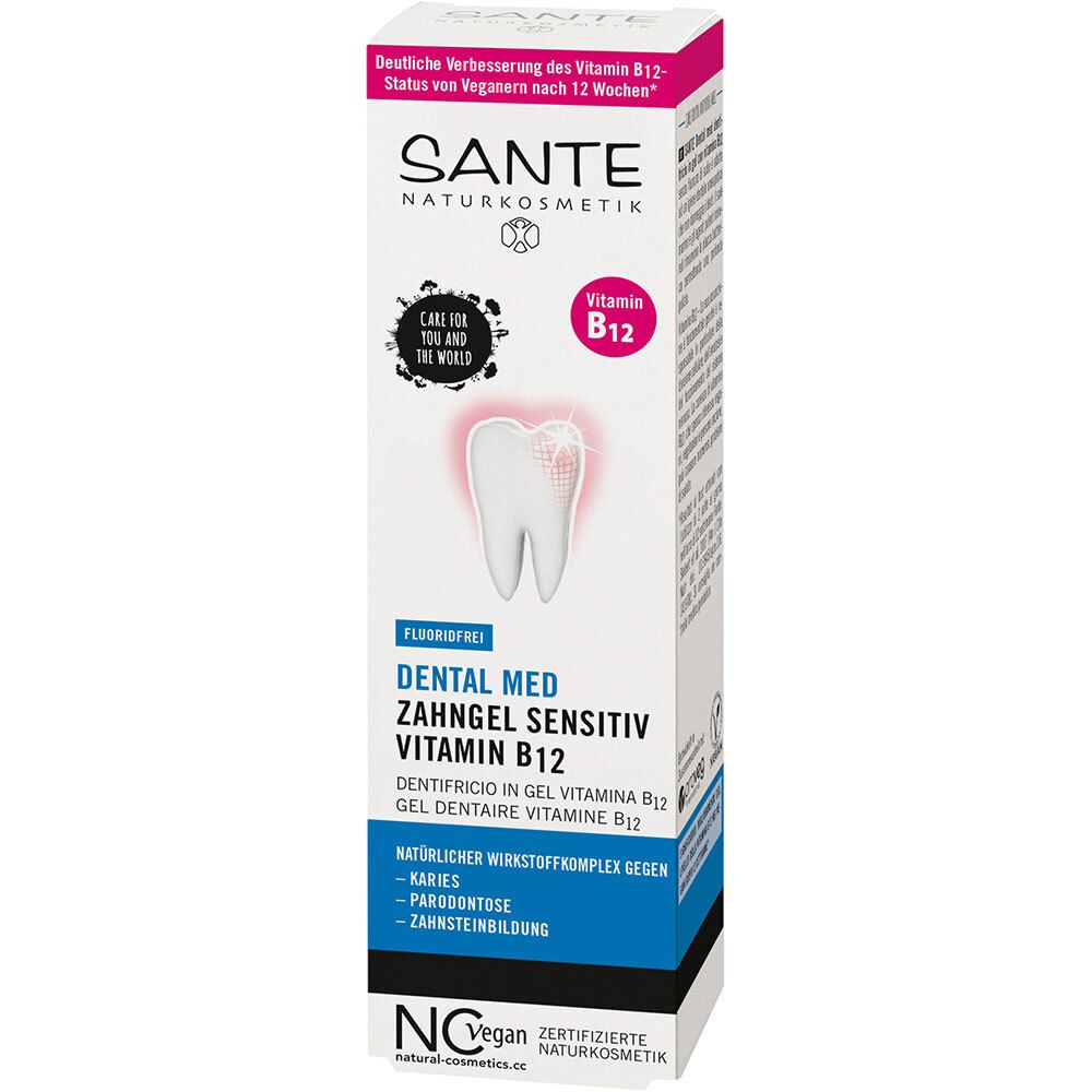 SANTE Naturkosmetik Dental l Med Gel dentaire Vitamine B12