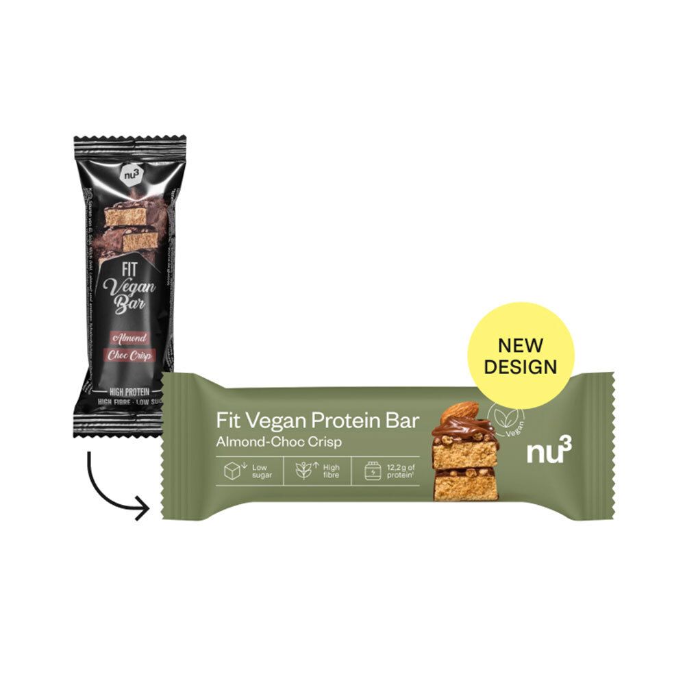 nu3 Fit Vegan Bar, Amande chocolat croustillant