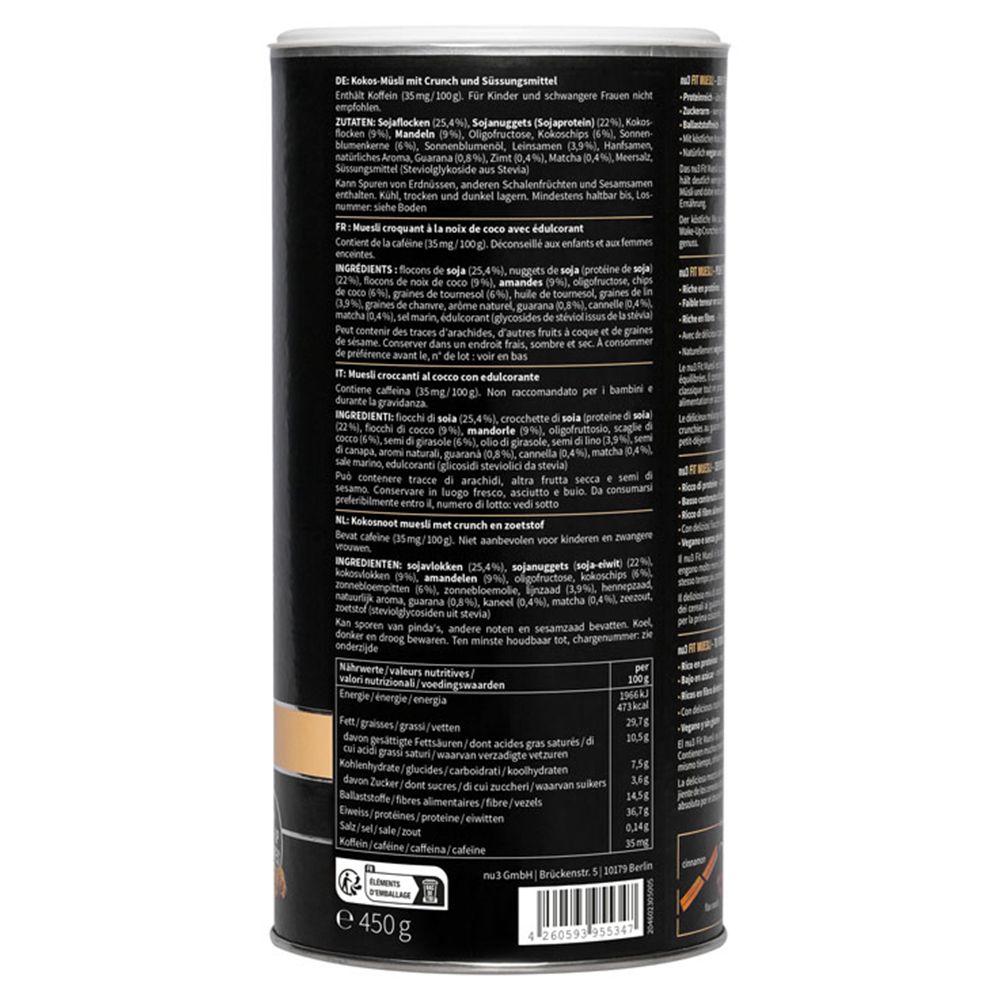 nu3 Fit Muesli Protéiné, Croustillant à la noix de coco