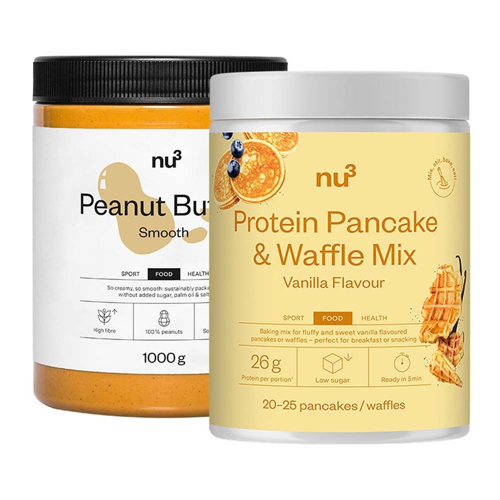 nu3 Protein Pancake Mix + nu3 Beurre de cacahuète