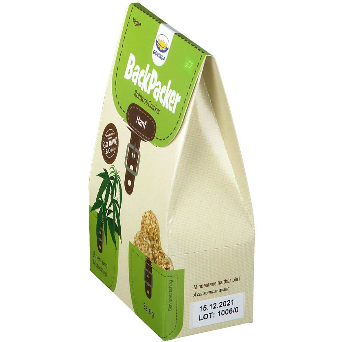 Govinda BackPacker Biscuit cru, chanvre