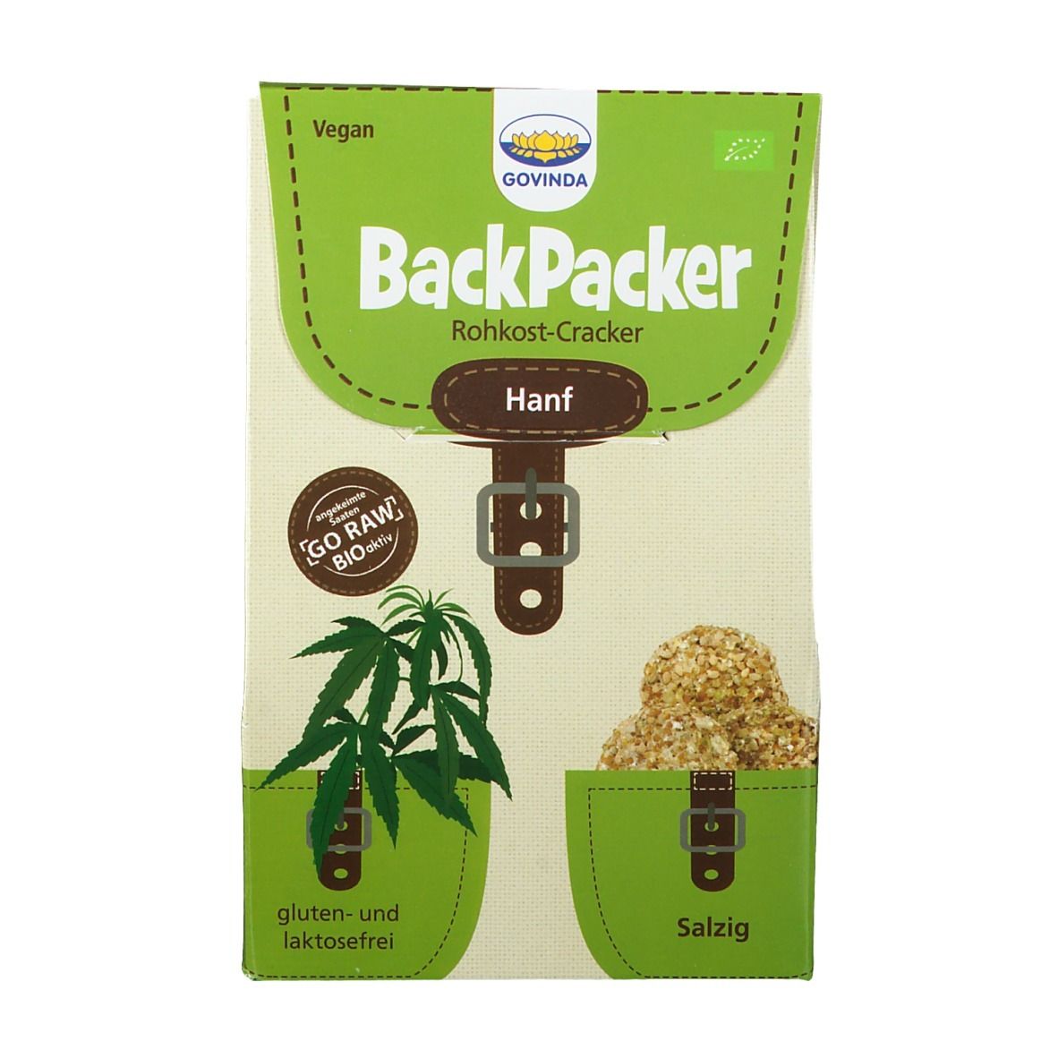 Govinda BackPacker Biscuit cru, chanvre