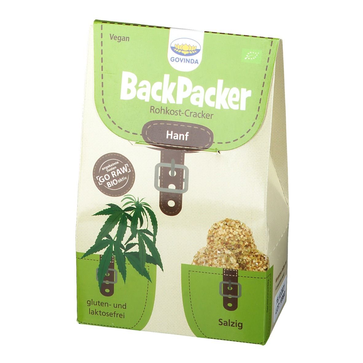 Govinda BackPacker Biscuit cru, chanvre