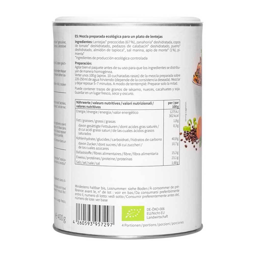 Nu3 Bio Lunch Bowl Lentilles