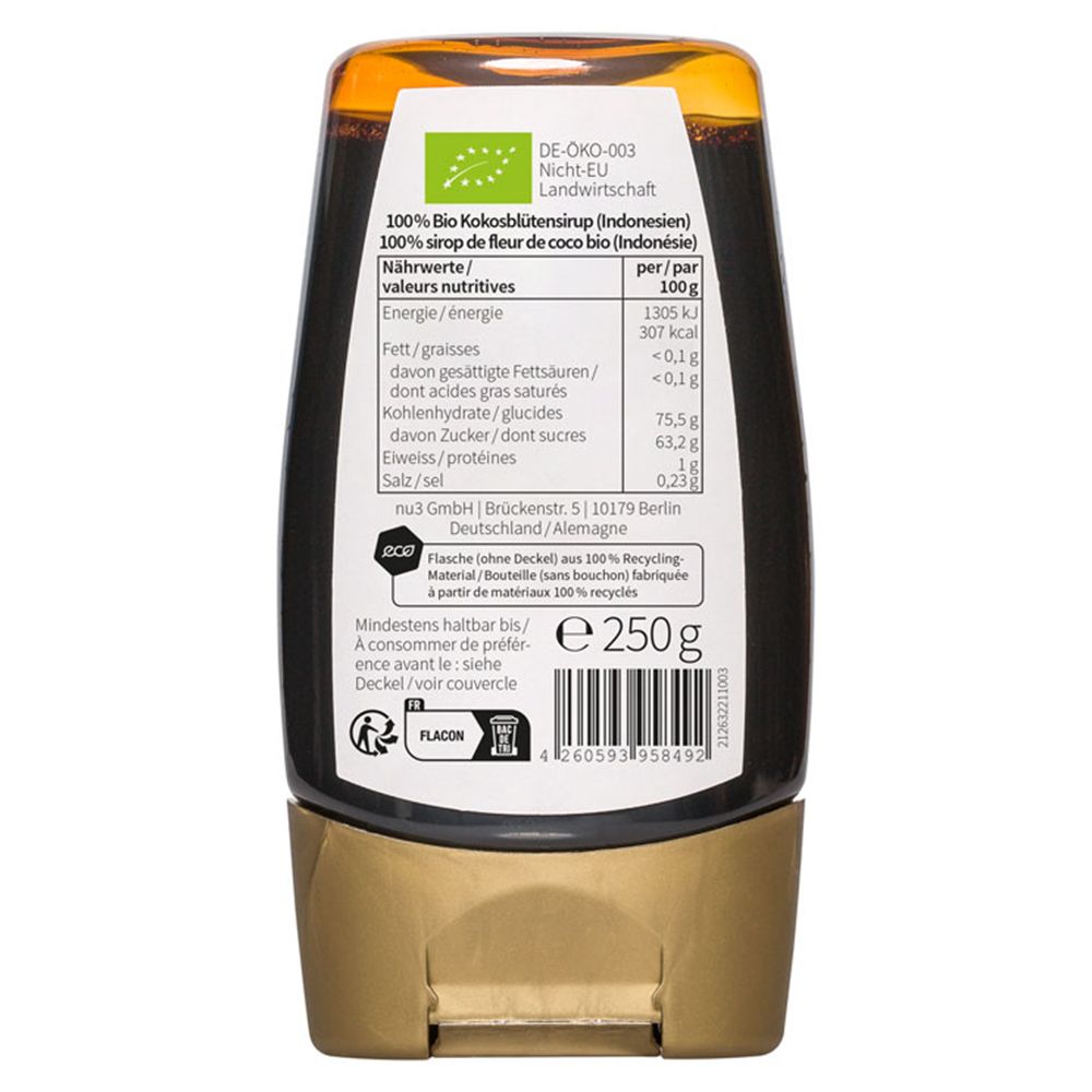 nu3 Sirop de fleur de coco bio