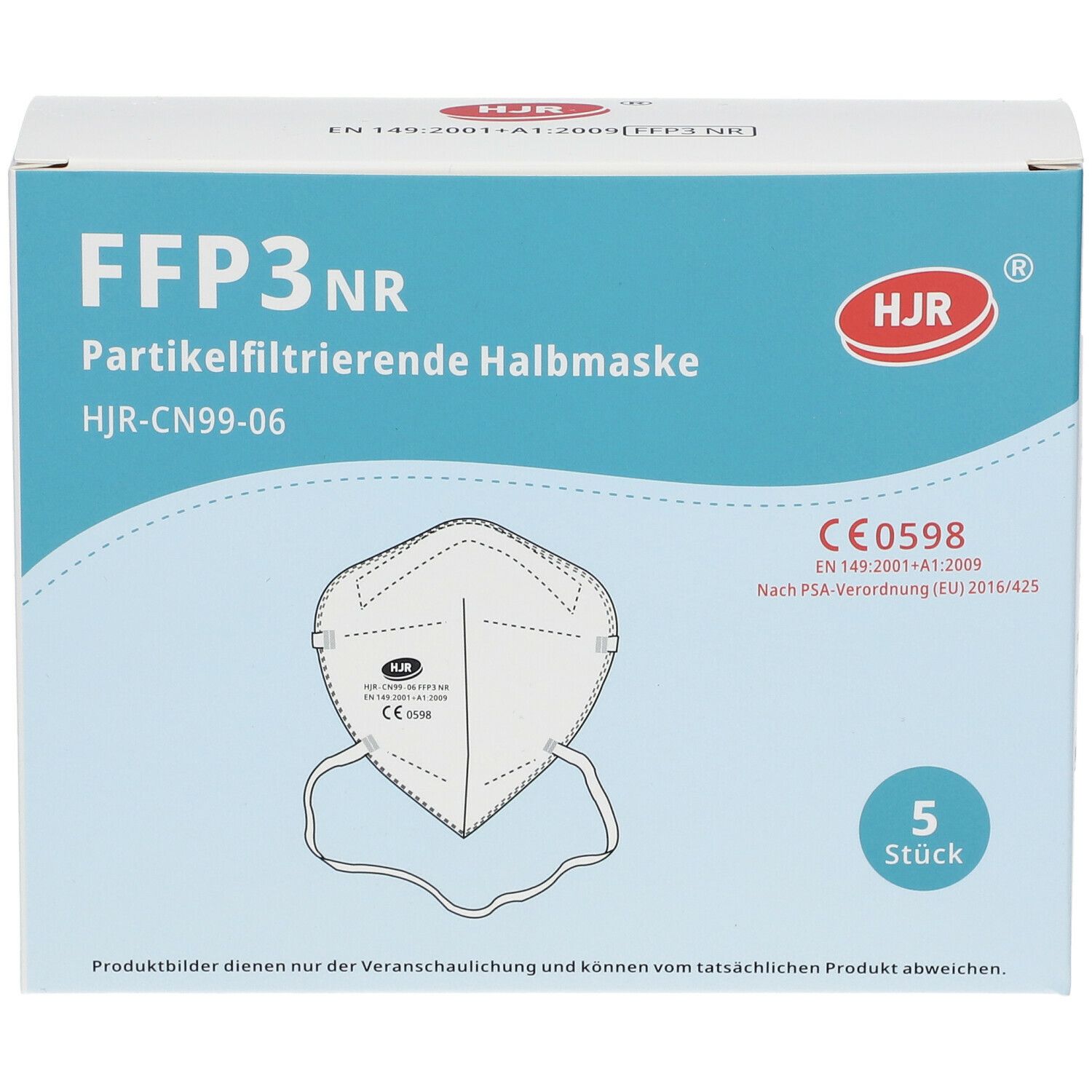 Masque filtrage de particules FFP3