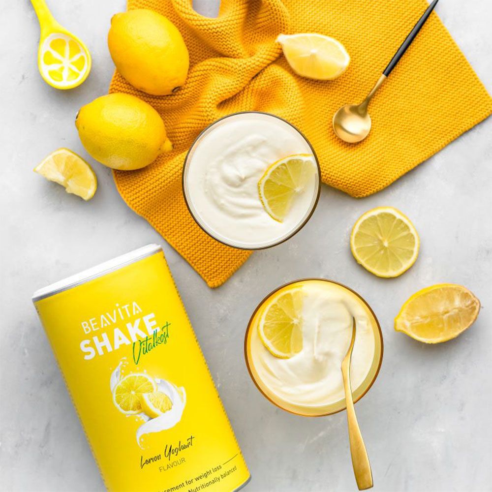 BEAVITA Pack Shake minceur + nu3 Shaker, Citron - Yaourt