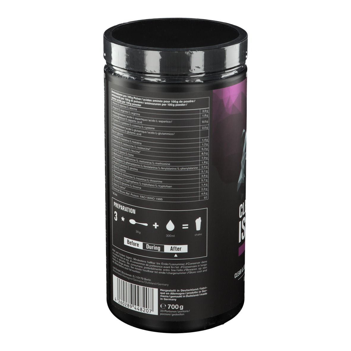 nu3 Charity Shaker + Clear Iso Whey Cassis