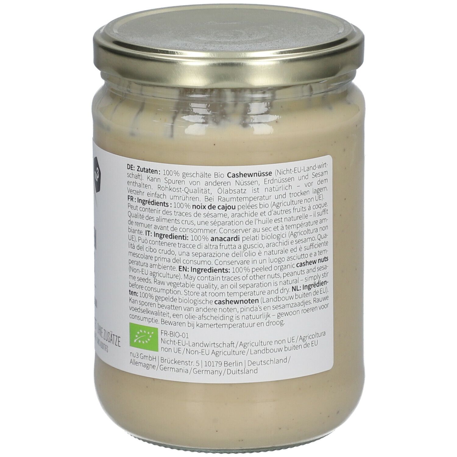 nu3 Purée de noix de cajou bio