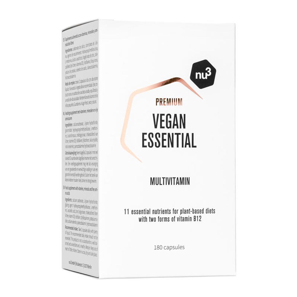 nu3 Premium Vegan Essential Multivitamines Capsules