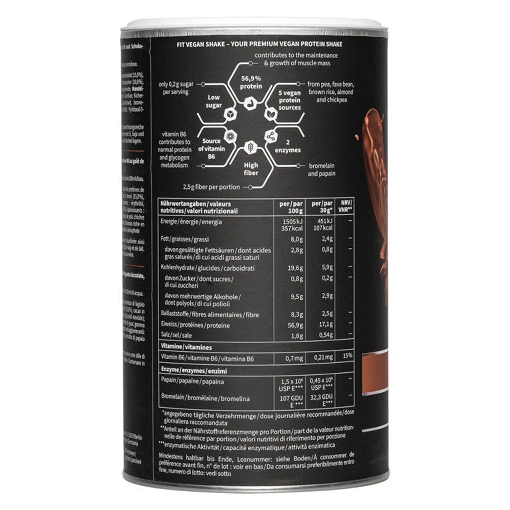 nu3 Fit Vegan Shake Chocolat
