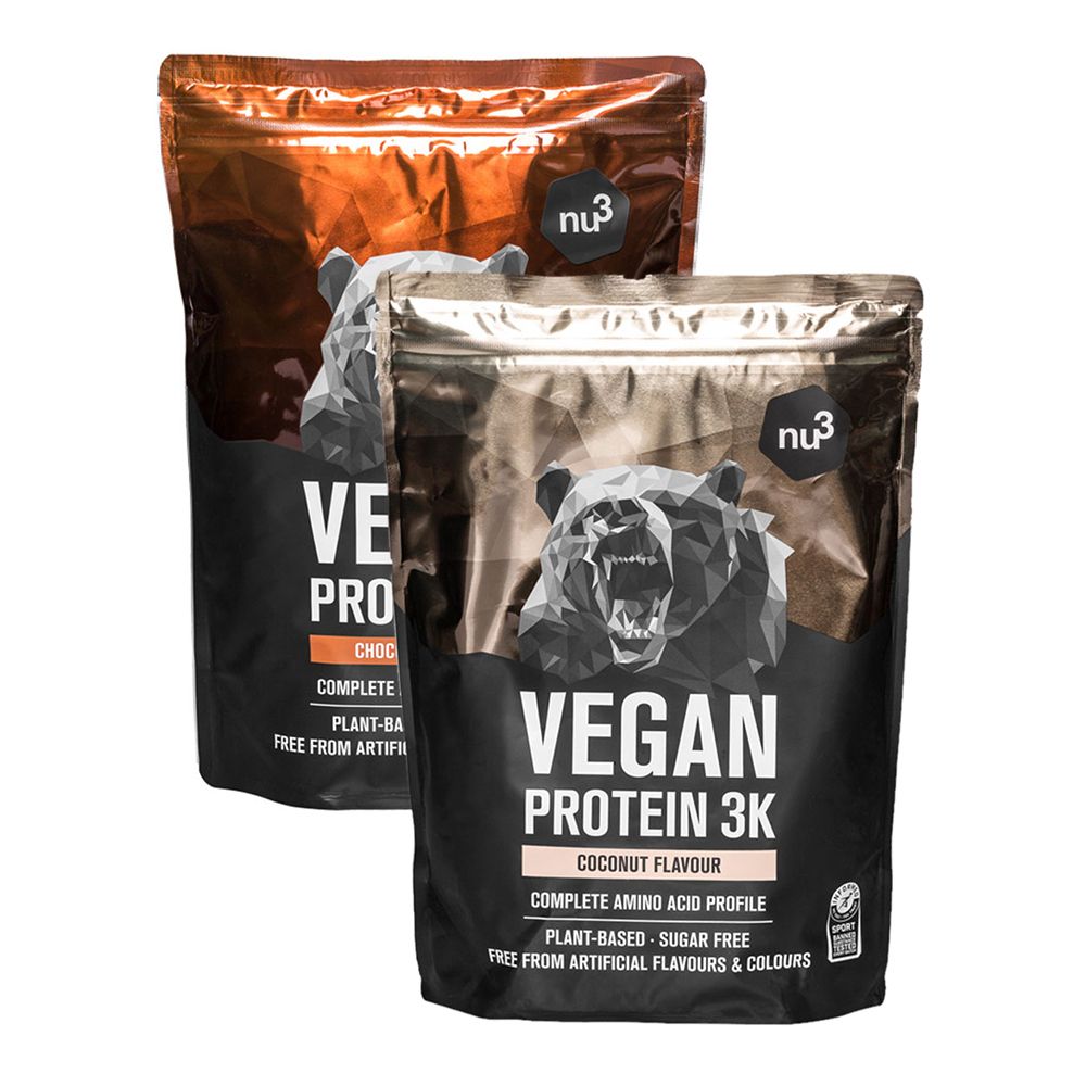 nu3 Vegan Protein 3K, Pack découverte Chocolat & Noix de coco