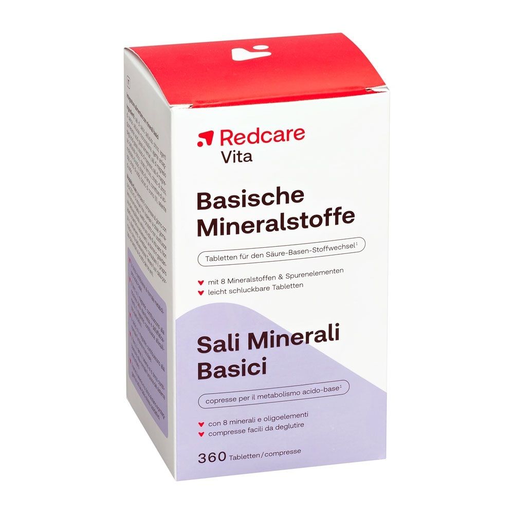 Emballage de Redcare Vita Sali Minerali Basici, 360 comprimés.