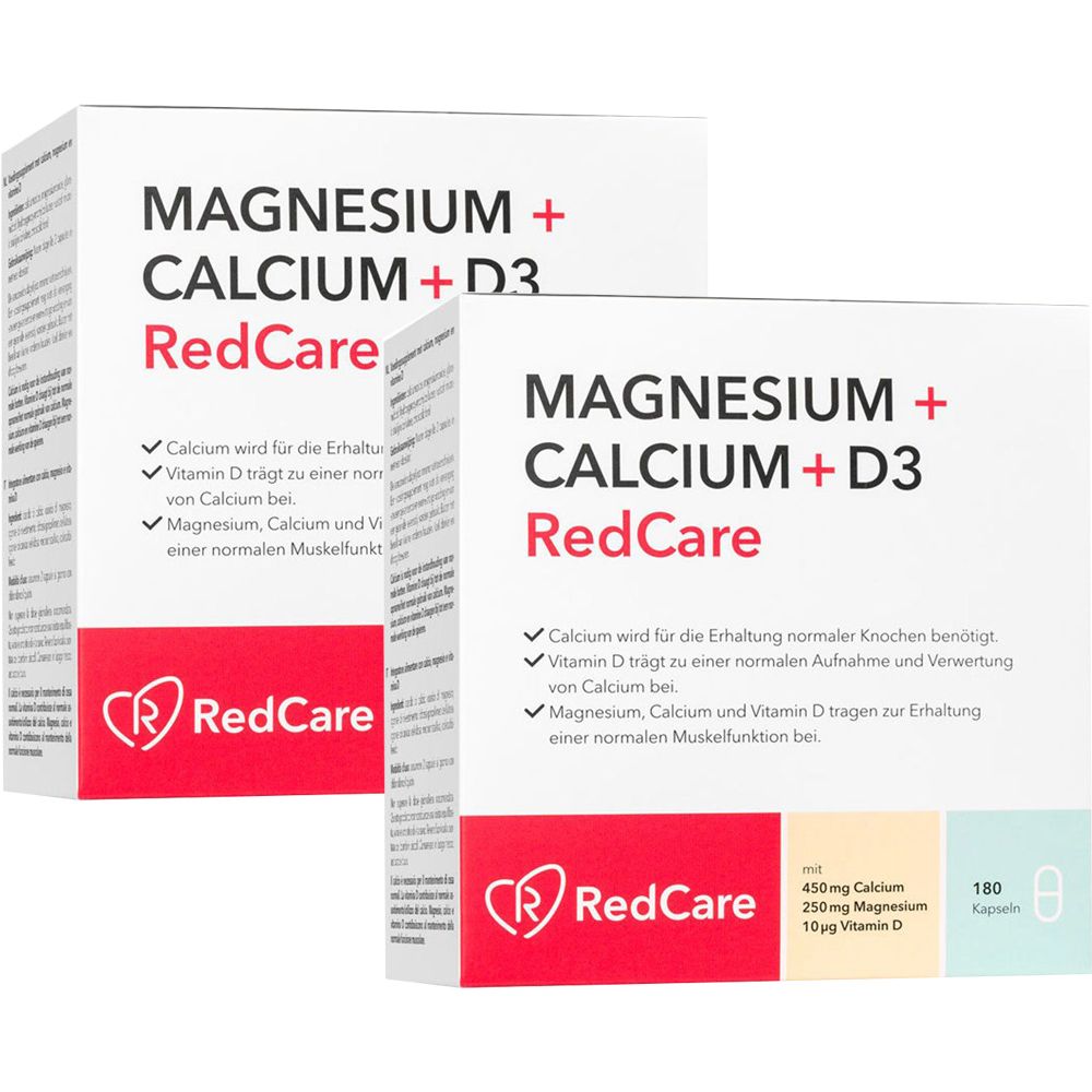 MAGNESIUM + CALCIUM + D3 RedCare Pack double