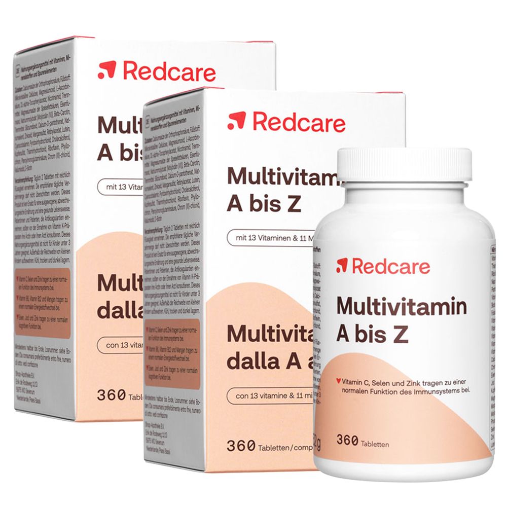 Redcare Multivitamines de A à Z pack double