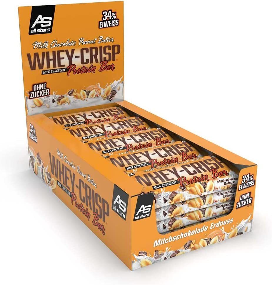 All Stars® WHEY-CRISP Barre protéinée Chocolat au lait Beurre de cacahuète