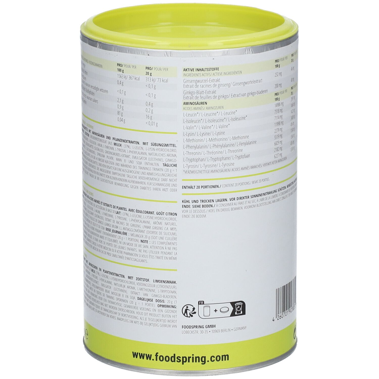 foodspring® Workout Aminos Lime