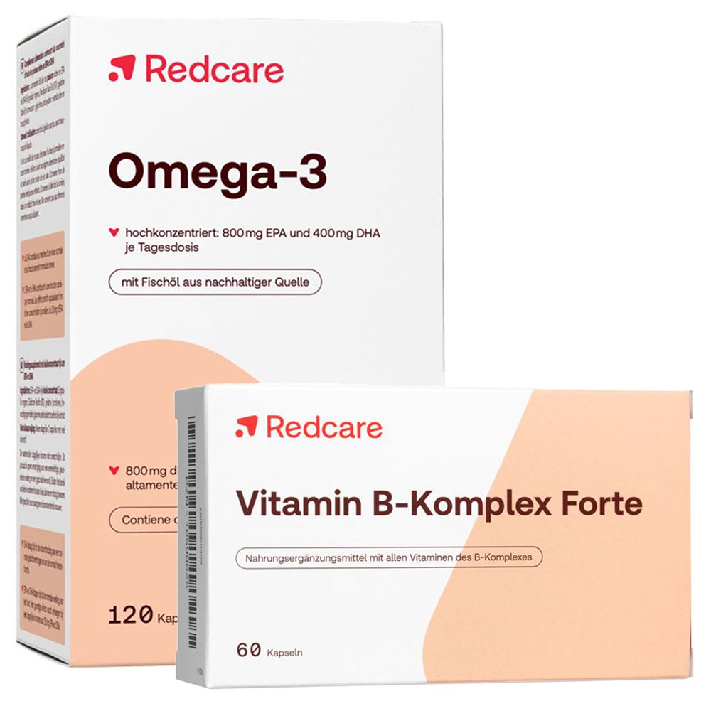 Redcare Omega-3 + Vitamine B-Komplex Forte 60+120 pc(s) - Redcare Pharmacie