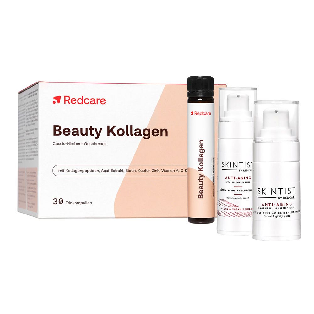 Redcare Skintist Anti-Aging Sérum Hyaluronique + Soin Contour Des Yeux + Beauty Collagène