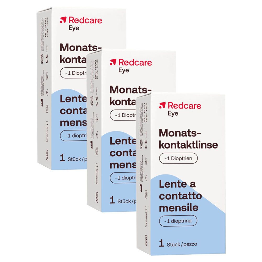 Redcare Eye Lentille de contact mensuelle -1 dioptries
