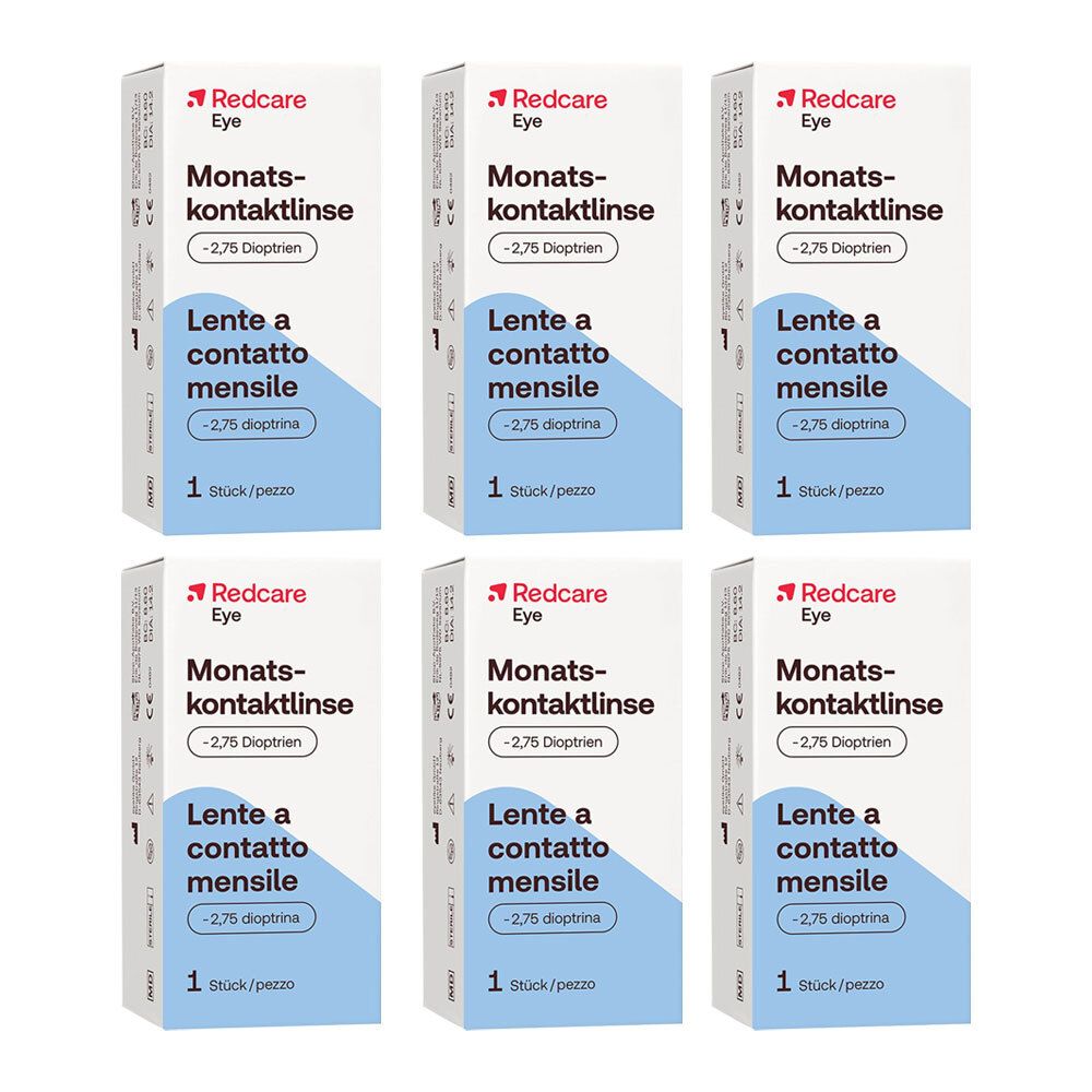 Redcare Eye Lentille de contact mensuelle -2.75 dioptries