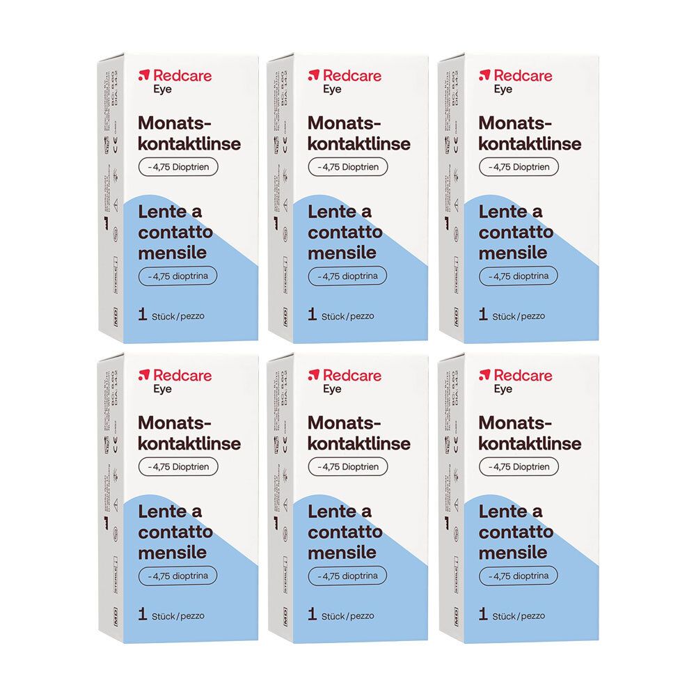 Redcare Eye Lentille de contact mensuelle -4.75 dioptries