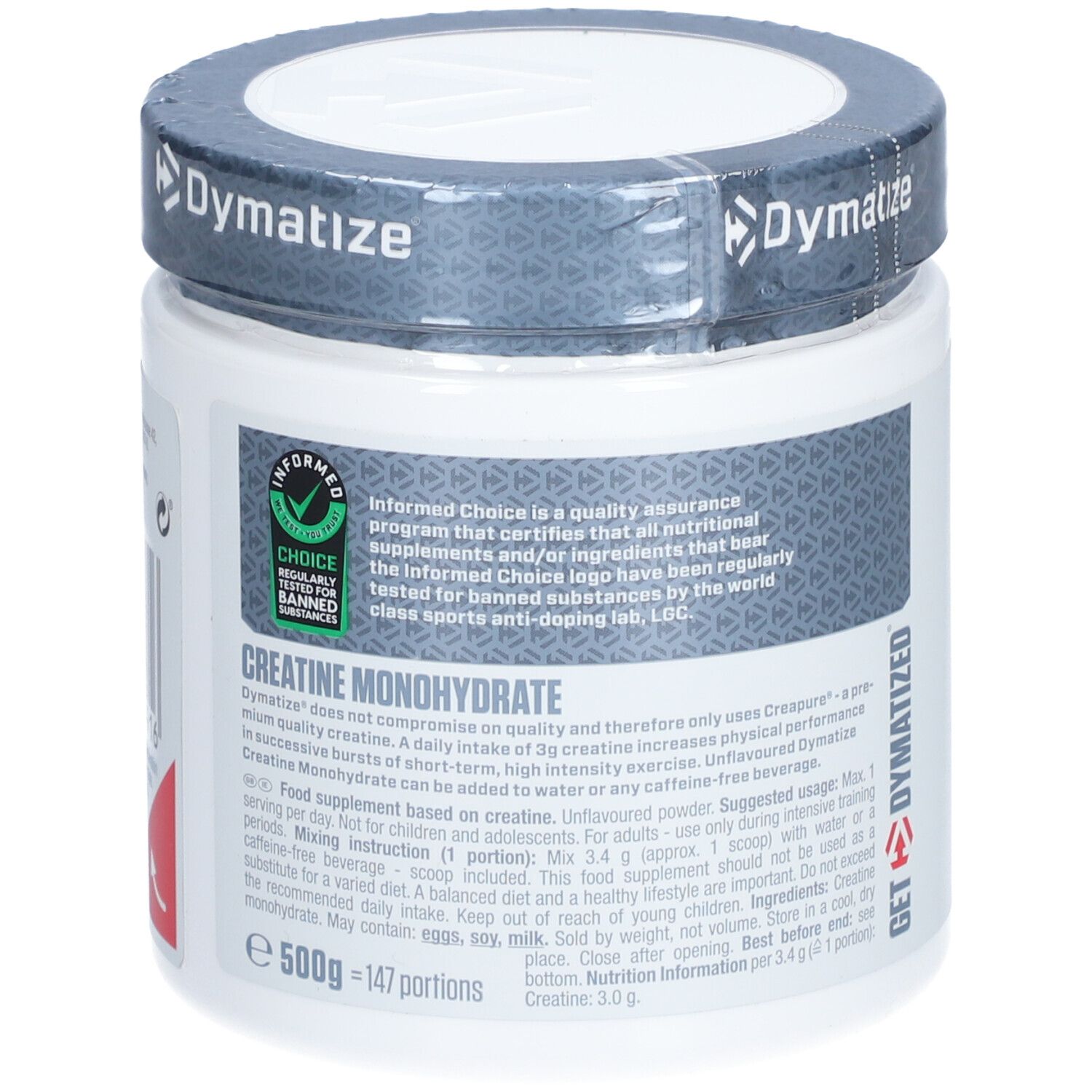 Dymatize® Créatine monohydratée 500 g - Redcare Pharmacie