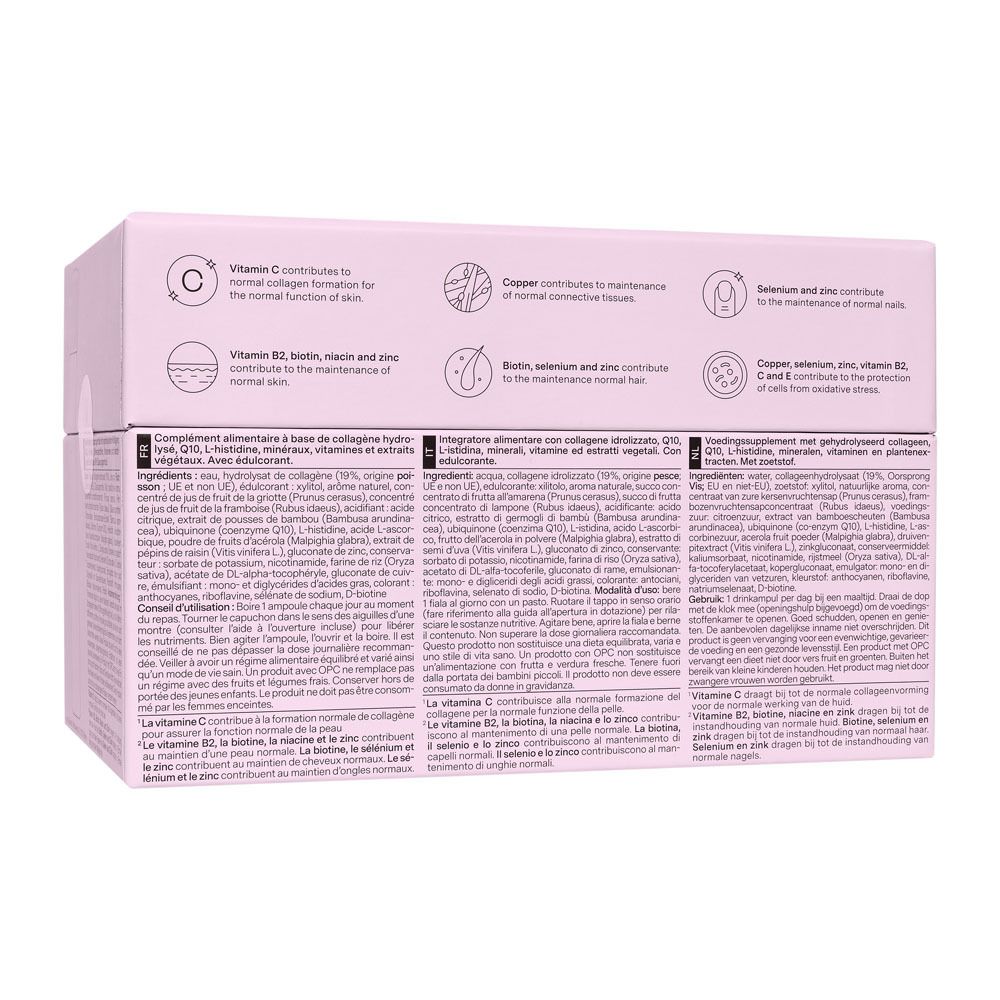 Dos de l'emballage. Texte en allemand. Illustration d'une ampoule.