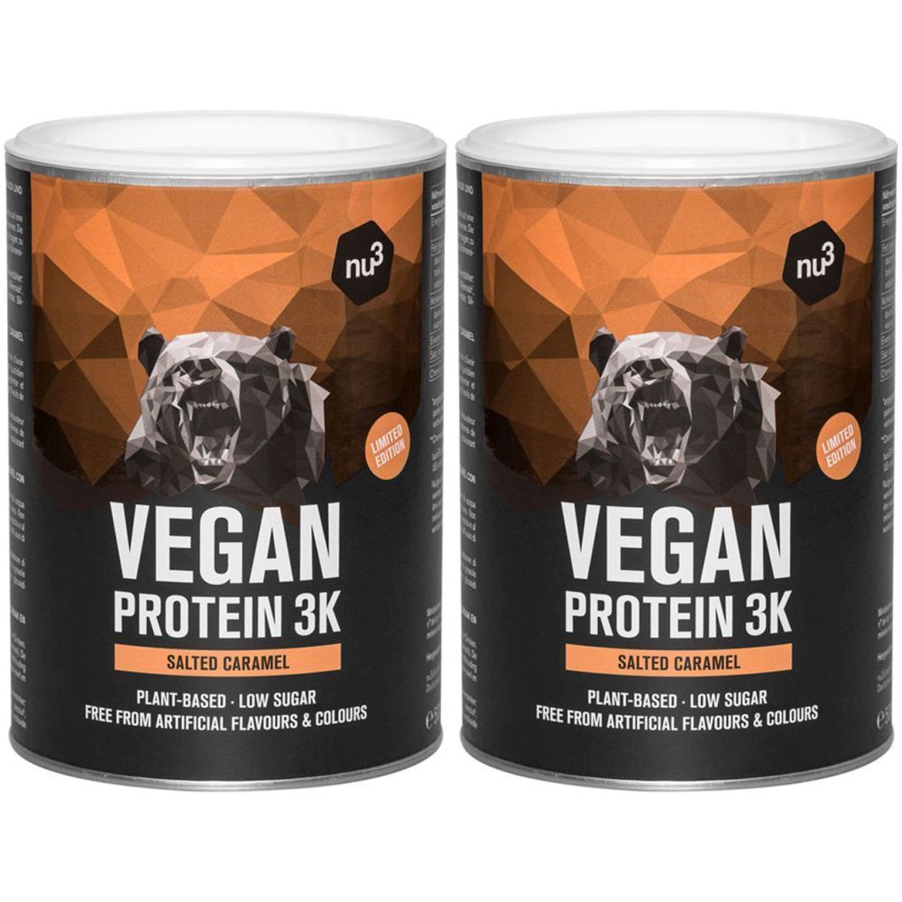 nu3 Vegan Protein 3K Shake, caramel salé