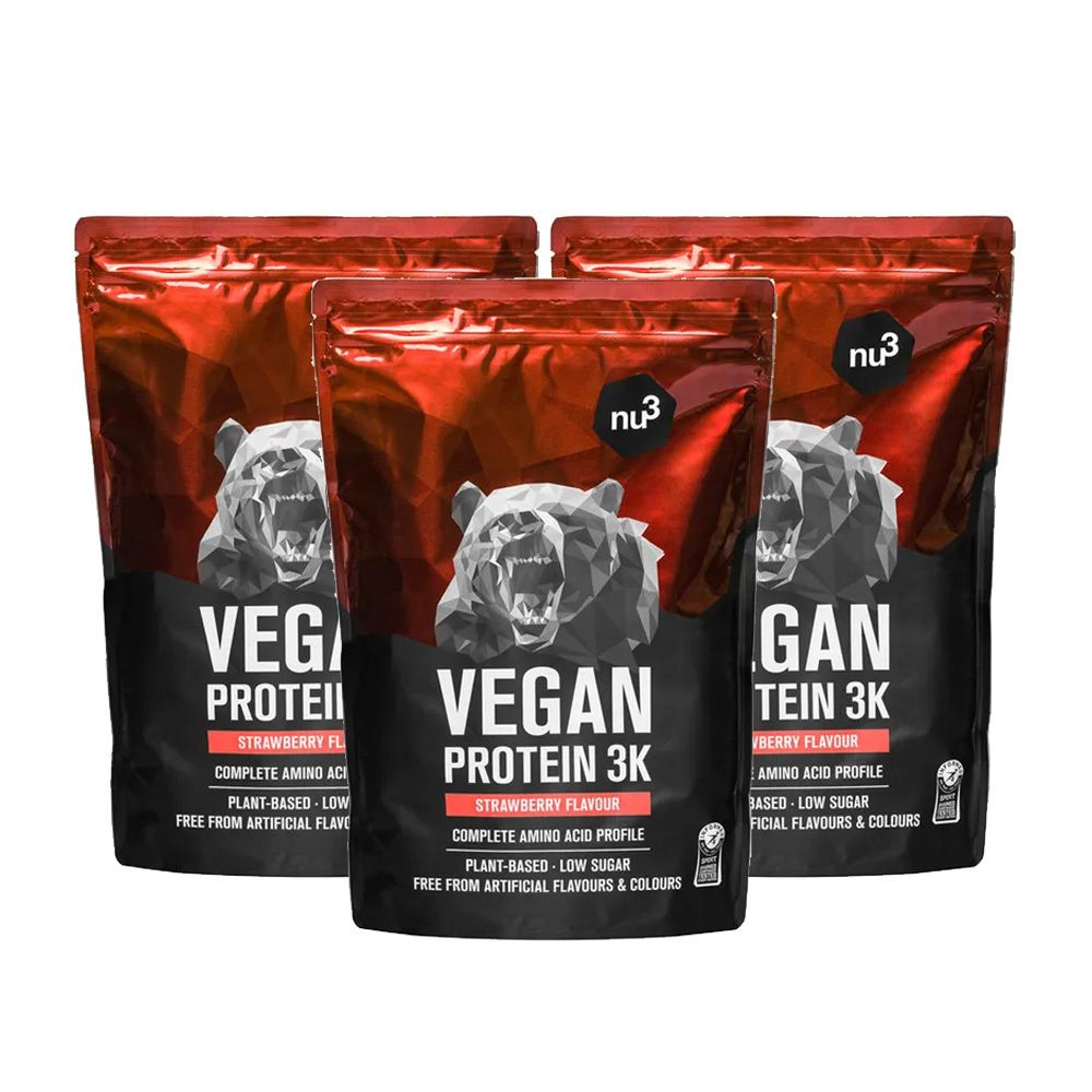 nu3 Vegan Protein 3K Shake, fraise
