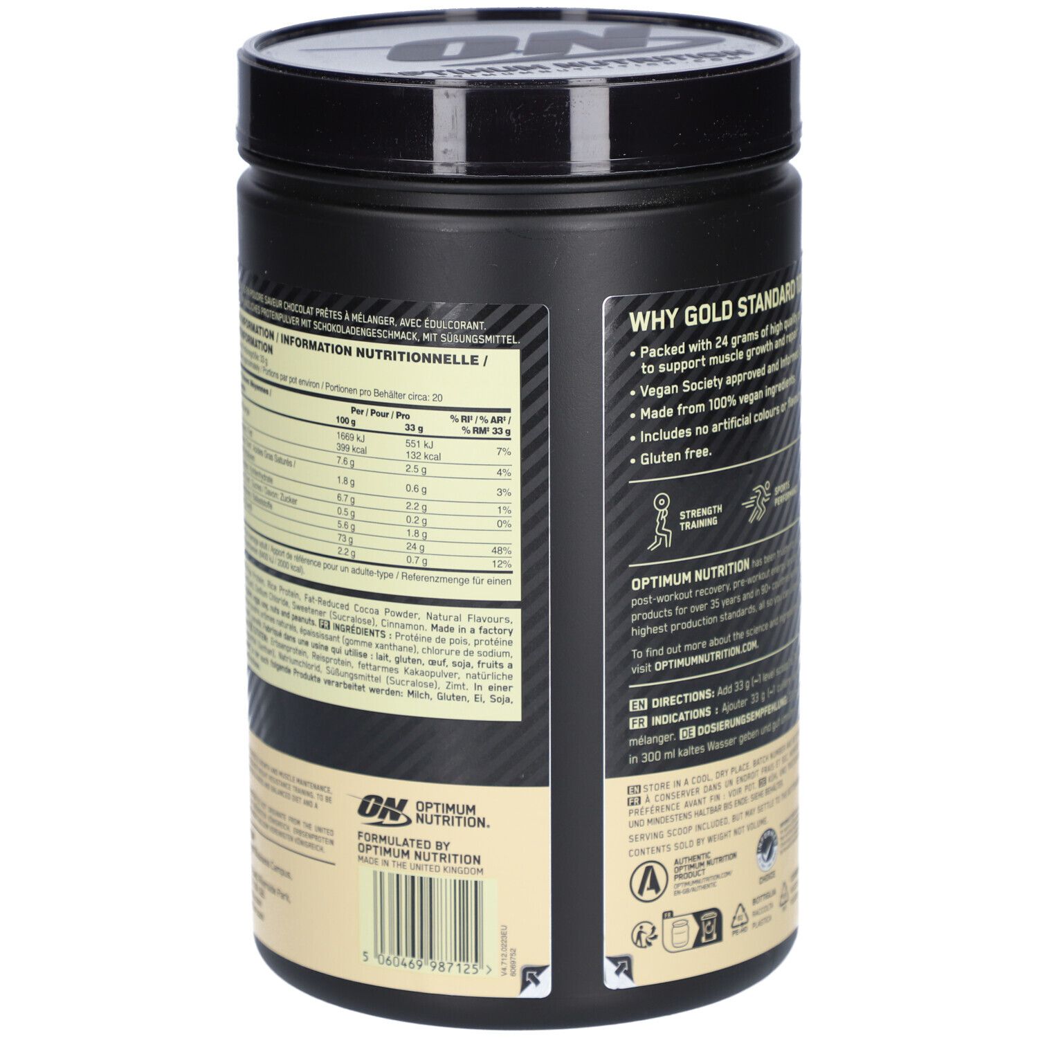 OPTIMUM NUTRITION - Gold Standard 100% Plant Double Rich Chocolate
