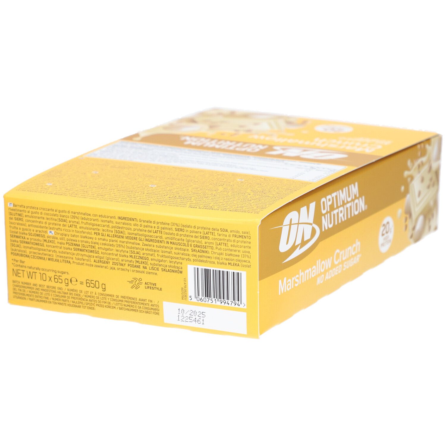 OPTIMUM NUTRITION Barre protéinée croustillante Marshmallow