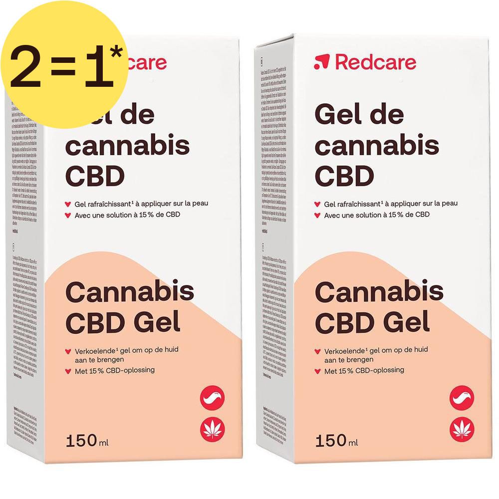 Deux paquets de Gel CBD au Cannabis Redcare, 150ml chacun.