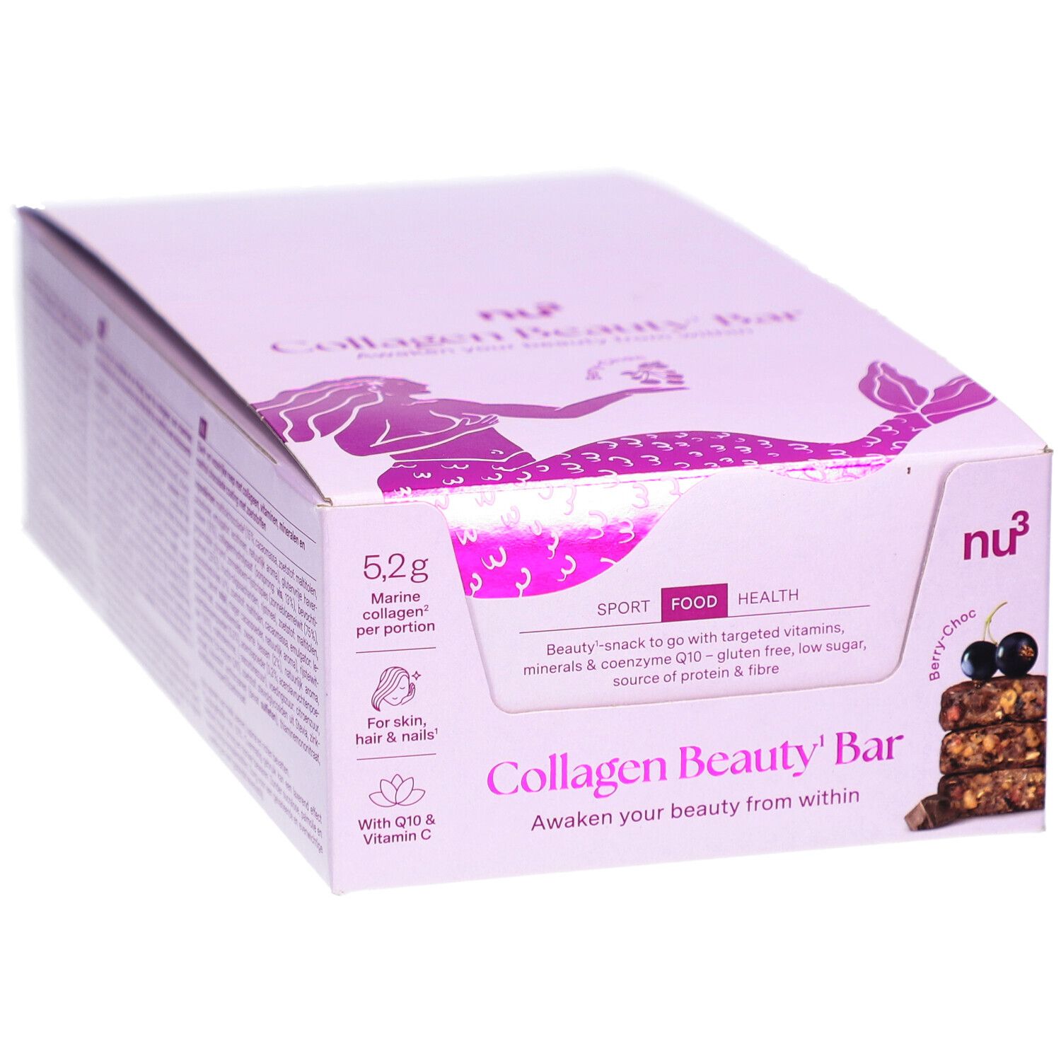 nu3 Collagen Beauty Bar Berry-Choc