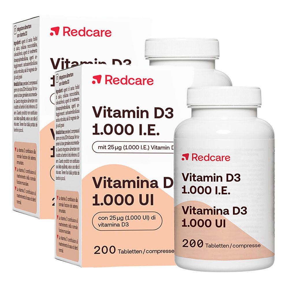 Redcare Vitamine D3 1000 E.I.