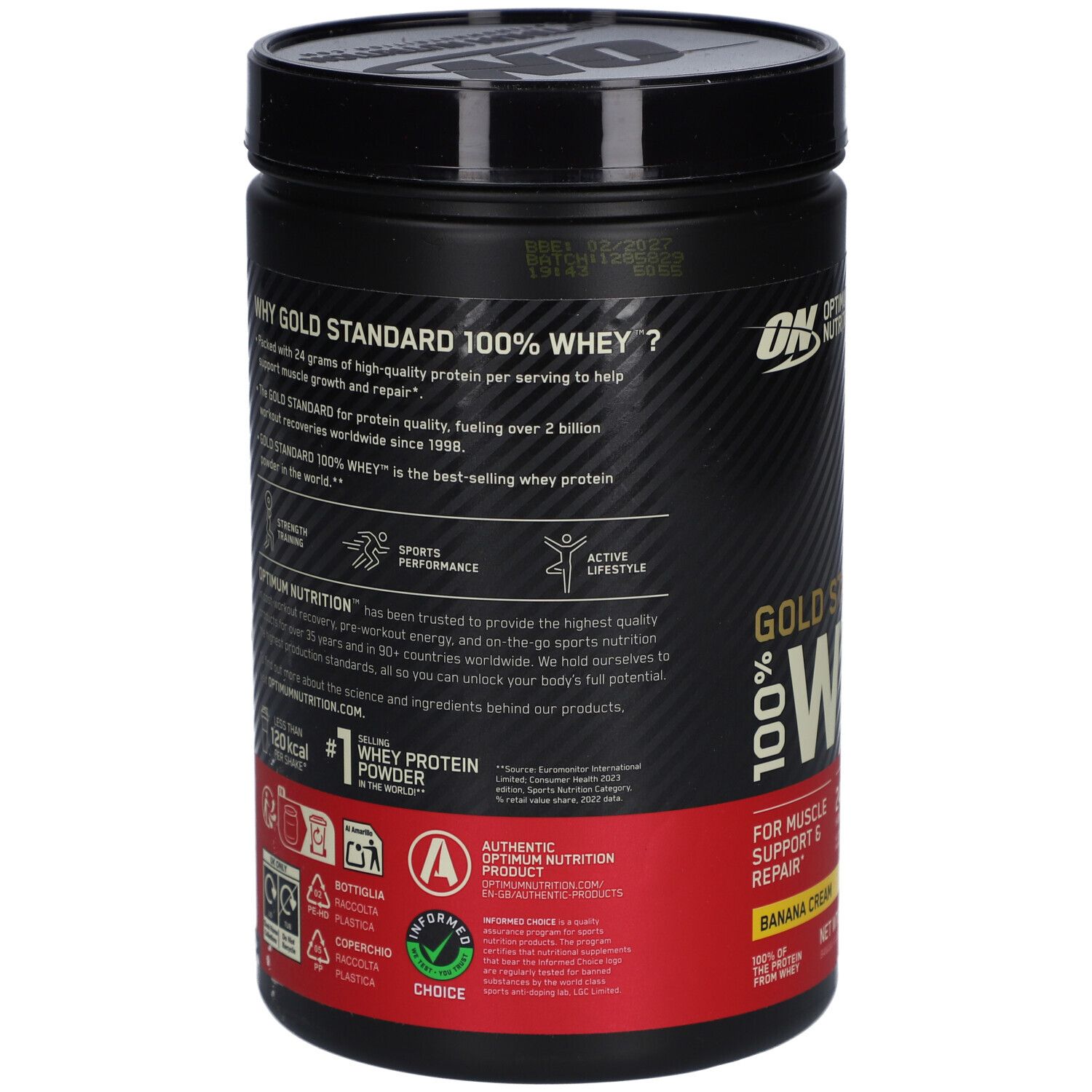 Optimum Nutrition 100% Whey Gold Standard Crème de Banane