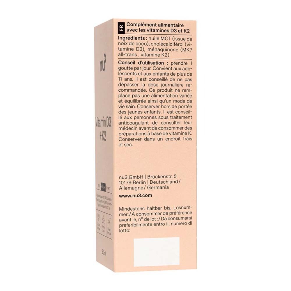 nu3 Vitamine D3 + K2