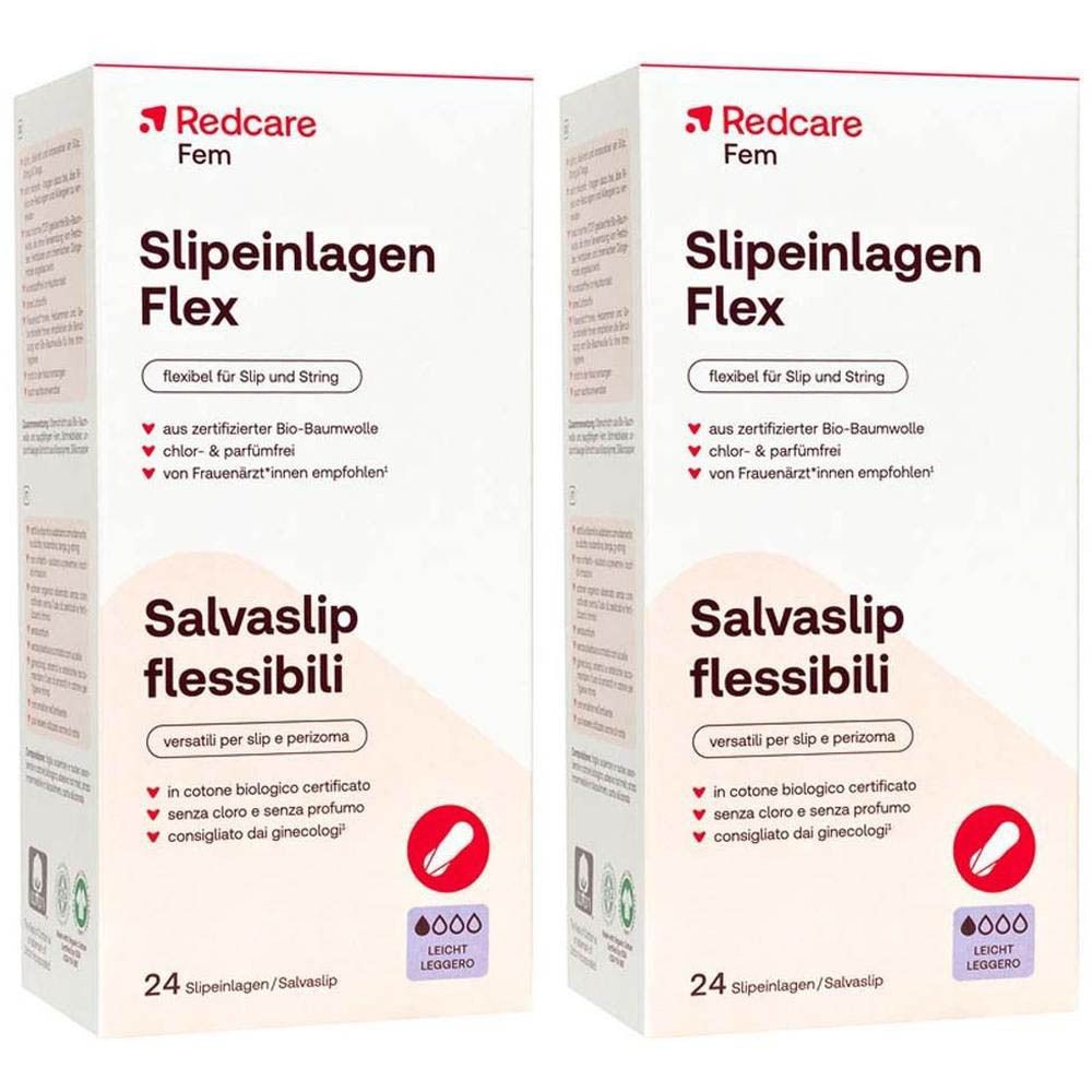Un paquet de protège-slips Redcare Flex, 24 pièces.