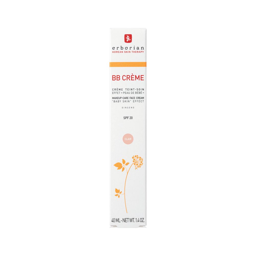 Emballage BB Crème Clair avec motif ginseng, SPF 20.