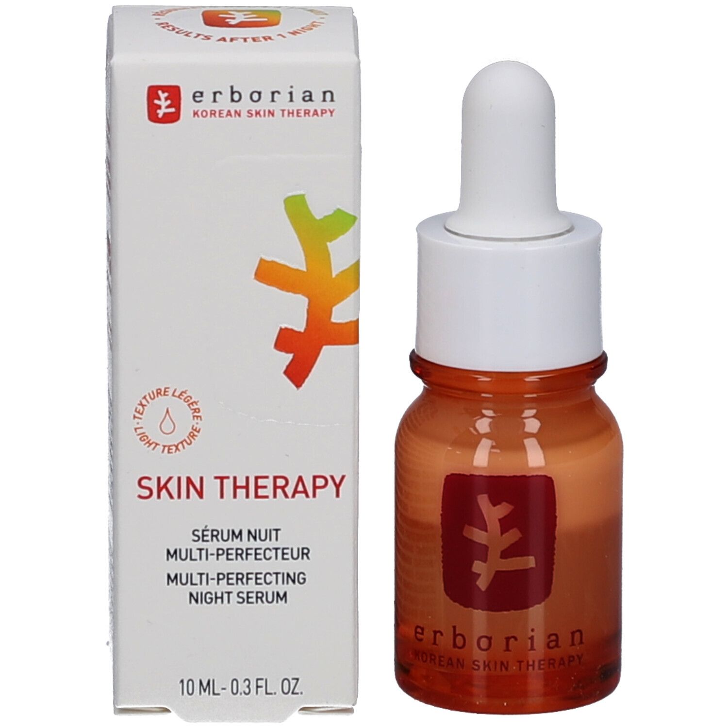 Sérum Erborian Skin Therapy Light et son emballage, 10ml.