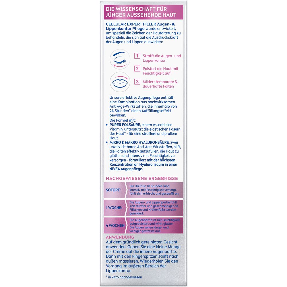 Arrière de la boîte avec informations produit et instructions d'application.