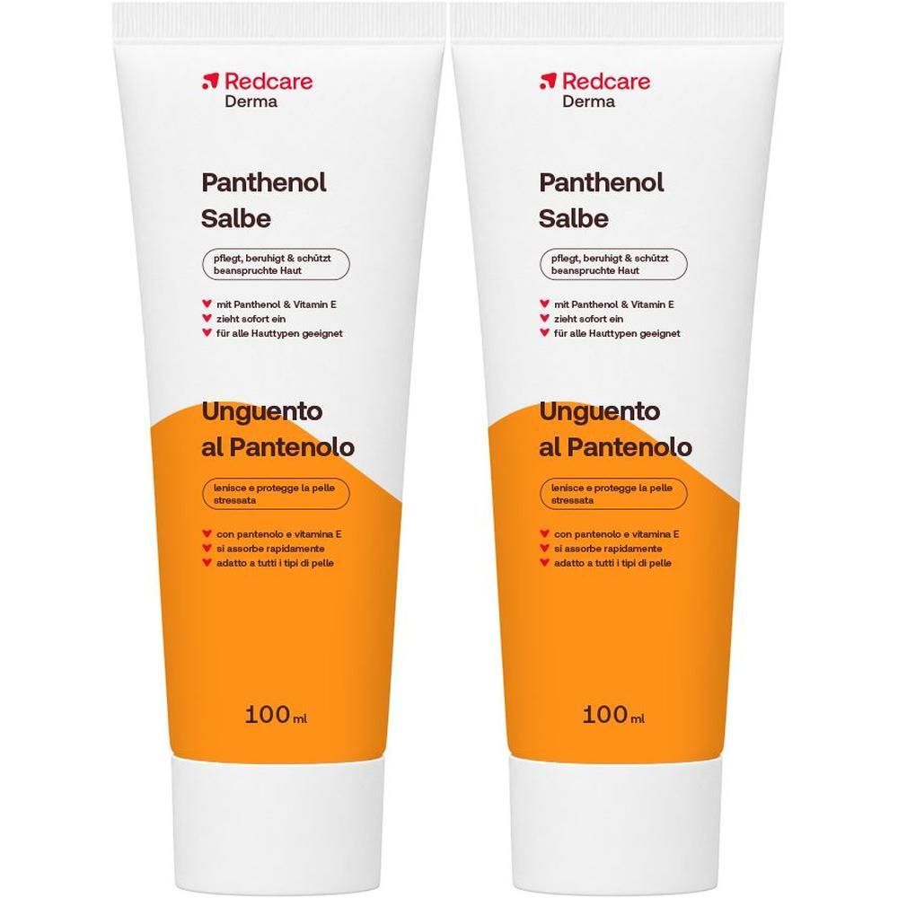 Deux tubes de pommade Redcare Derma Panthenol, 100ml.