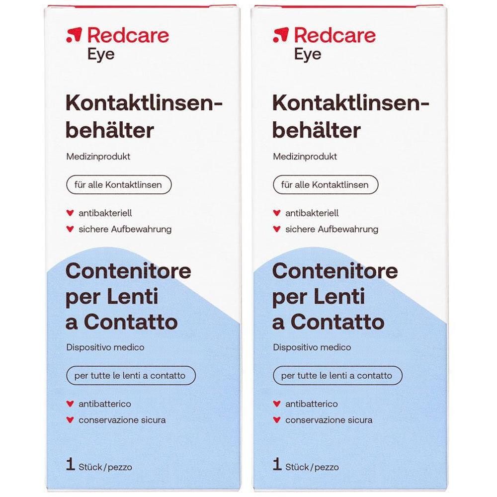 Boîte pour lentilles de contact Redcare Eye, médicale, antibactérienne, pour toutes lentilles. 1 pièce.