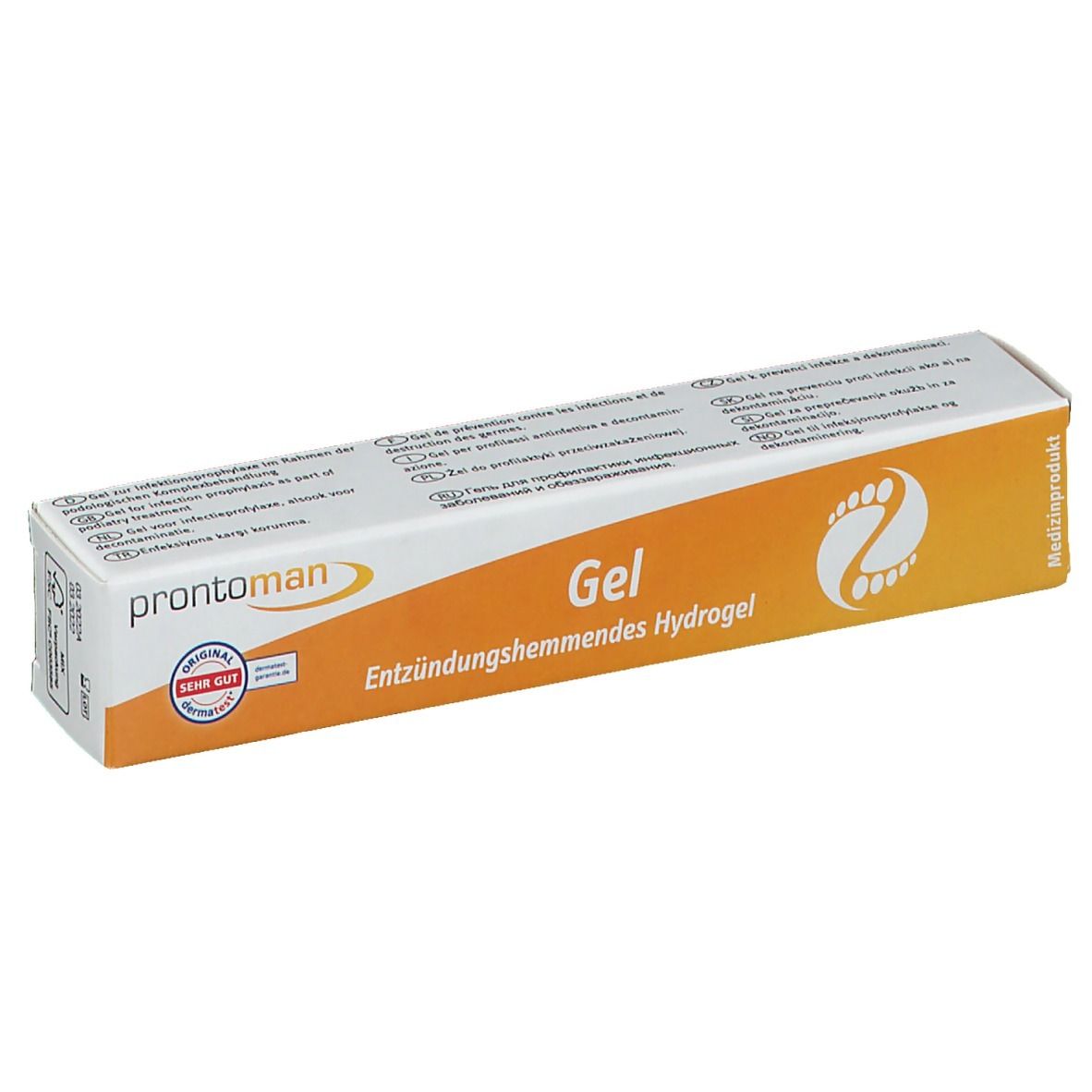 Emballage de gel prontoman, un hydrogel anti-inflammatoire.