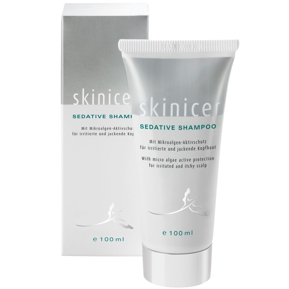 Tube et boîte de Skinice Sedative Shampoo, 100 ml.