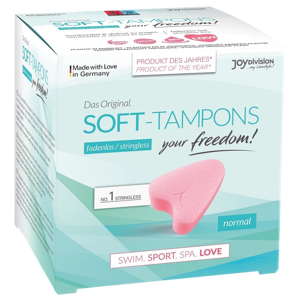 Emballage avec deux Soft Tampons Normal roses, sans fil.