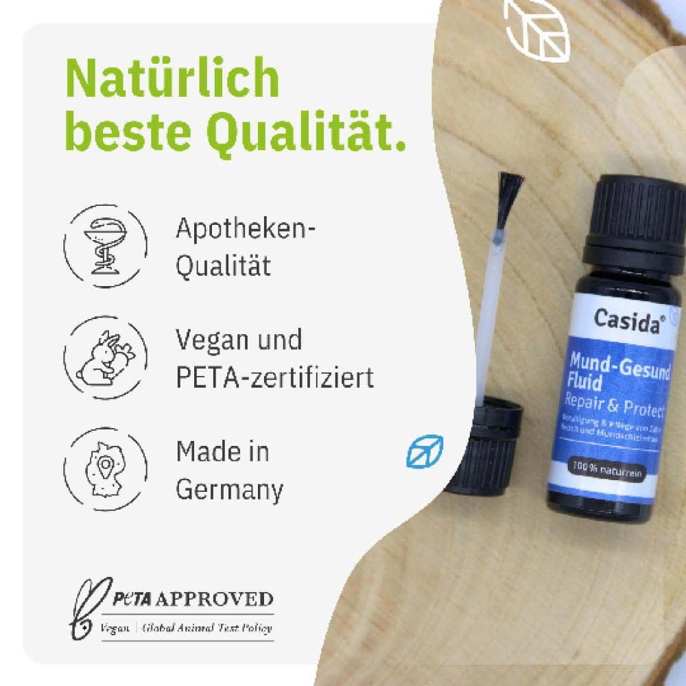 Flacon avec pinceau. Qualité pharmacie, vegan et certifié PETA, fabriqué en Allemagne. PETA Approved.