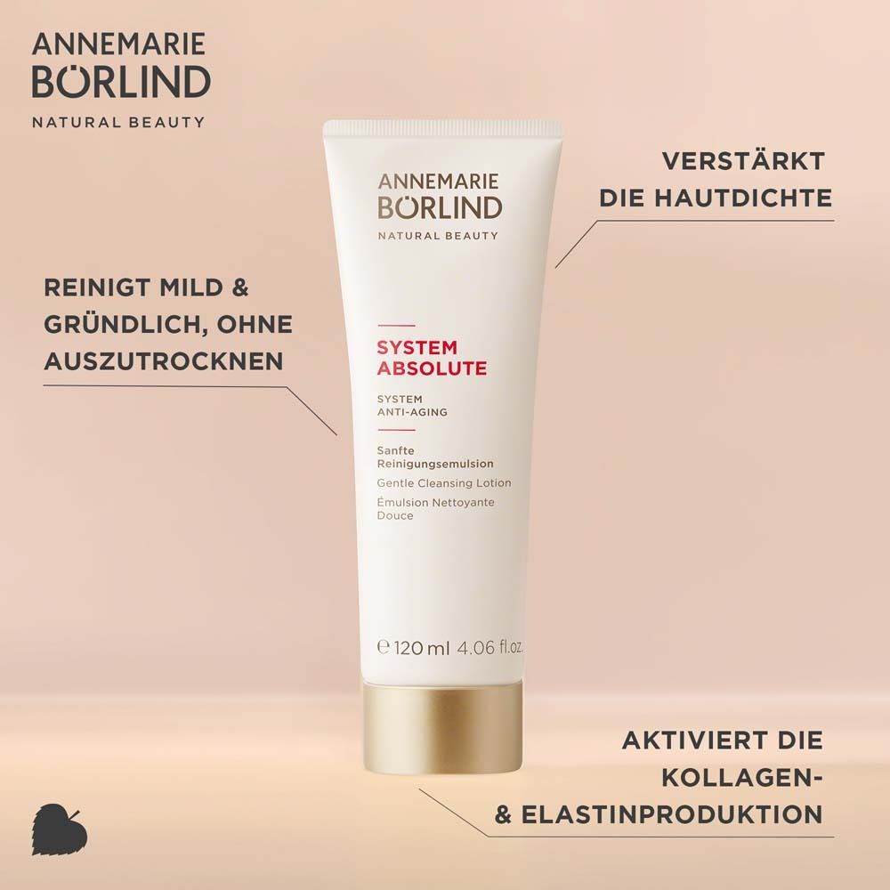 Tube blanc avec nom et désignation du produit. Fermeture dorée. Indications textuelles.