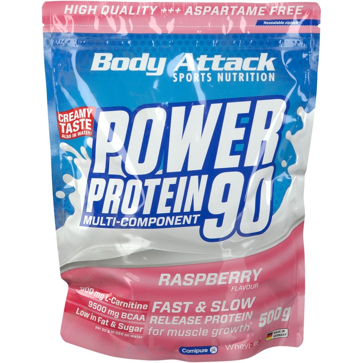 Body Attack Power Protein 90 Crème de framboise